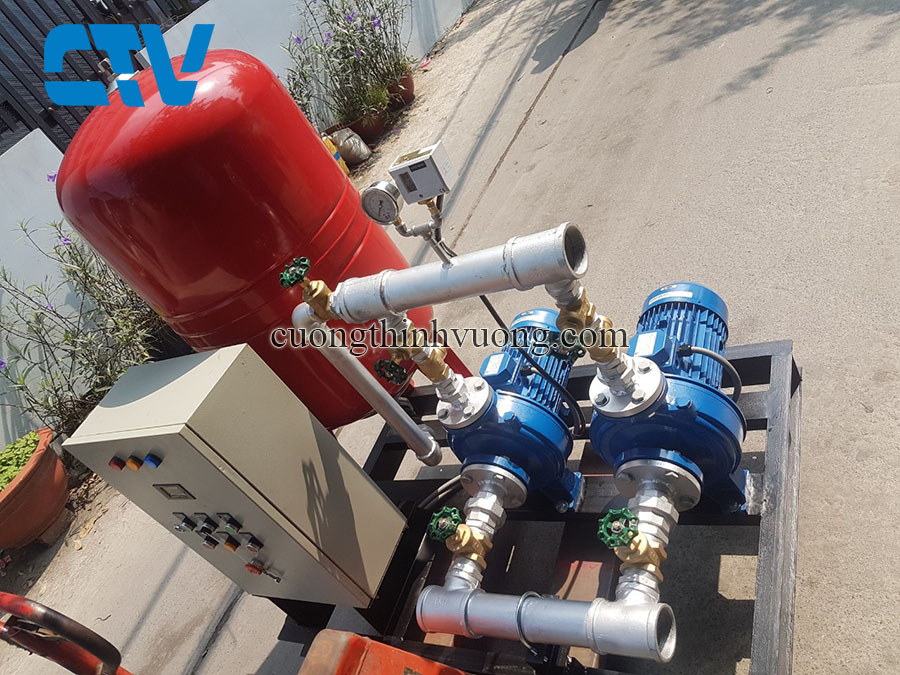 Hệ thống máy bơm tăng áp đẩy cao, tăng áp lực cho hộ gia đình, khu công nghiệp